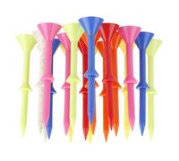Colorful Golf Tees - Golf Ball T-Shirts 50x Mixed Color | 3.26 Inch Holder Glass Glass Shaped Golf Accessories Accessories for Business Professional