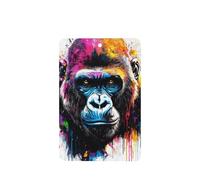 Colorful Gorilla Graffiti Street Art Car Air Fresheners 4 Pcs Hanging Scented Cards Fragrance Scented Cards For Car Aromatherapy Tablets