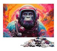 Colorful Gorillas 1000 Piece Jigsaw Puzzles for Adults Impossible Jigsaw Puzzles for Adults Ideal And Home Decor 50x75CM/19.68x29.52inch