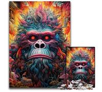 Colorful Gorillas Jigsaws 1000 Pieces for Adults Impossible Jigsaw Puzzles for Adults Challenging DIY Brain Teaser, Perfect Family Game Or Decorative Gift 26X38CM/10.23x14.96inch