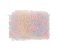 Colorful Gradient Floral Tulle Ribbon 5 Yards 3.15 Inch