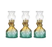 Colorful Gradient Kerosene Lamps Vintage Glass Oil Lamp Rustic Oil Lamp Lantern Chamber Oil Lights With Adjustable Hurricane Lamp For Indoor Use Lighting Home Decor Emergency