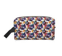 Colorful Graffiti Wolf Head Print Toiletry Bag for Men Women, Travel Toiletries Bags Cosmetic Bag, Hanging Toiletry Shaving Bags for Travel Accessories