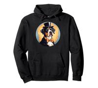Colorful Greater Swiss Mountain Dog Dad Mom Best Dog Pullover Hoodie