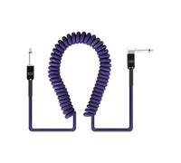 Colorful Guitar Instrument Cable 90 Degree Angled Connector Guitar Wire for Live Shows and Band Practice Spring Coiled Instrument Wire