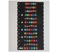 Colorful Guitar Scale Sticker - Decal for 6-String Acoustic and Electric Guitars - Fretboard Music Sheet Sticker