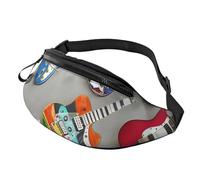 Colorful Guitars 1 Printed Personalized Waist Bag, Lightweight and Versatile Crossbody Bag for Everyday and Outdoor Adventures