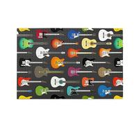Colorful Guitars 3D Jigsaw Puzzle - 1000 Piece Wooden Puzzle for Adults and Kids