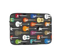 Colorful Guitars Patterned laptop sleeve ï¼Œ13 inch suitable for laptops, tablets, etc