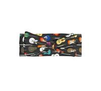 Colorful Guitars Printed bow headband, a fashionable turban headband with elasticity, suitable for newborns and infants