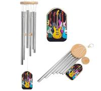Colorful Guitars Wind Chimes for Outside Soothing Melodic Tones Windchimes Memorial Windchimes with Wind Catcher Hanging Decor for Home Outside Garden Patio