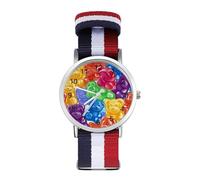 Colorful Gummy Bears Candy Quartz Watches Arabic Numerals Wrist Watch with Adjustable Strap for Men Women