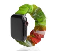 Colorful Gummy Candies Heart Smartwatch Replacement Band Compatible with IWatch Soft Elastic Wristbands Watch Strap 42mm/44mm
