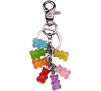 Colorful Gummy Resin Bear Shaped Keychains Charms Pendants Handbag Decorative Ornament,01 Professional Design