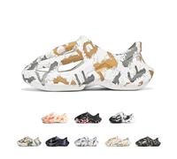 Colorful H,9,Foam Runners for Men Non-Slip Quick-Drying Outdoor Pillows Shoes Slip-On Soft Beach Sandals Walking Breathable Couple Sneakers Fashion Thick Slippers