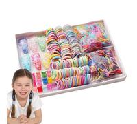 Colorful Hair Accessories - Multi Color Tie Holders Ponytail Holder Set Bands For Little Girls Elastic Curls Fashion Hair Styling Tools | Fashion Kit With Scen