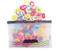 Colorful Hair Bobbles For Women Girl Childresn Scrunchies 100pcs Elastic Hairbands For Various Looks