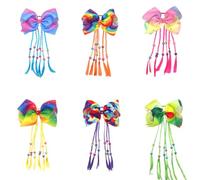 Colorful Hair Ties Ponytail Holder Bowknot for Polyester | Creative Hair Rope, Holds Strands in Place, Chic Everyday Wear, Suitable for Colleagues and Occasions
