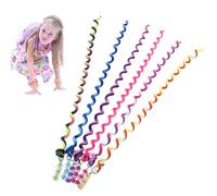 Colorful Hair Wrap String - Rainbow Twist Braid Elastic Rope, Multi-Color Silicone Hair Tie | Braiding Ribbon for Girls & Women, Hairstyling Accessory for Festivals, Cosplay, Daily Wear