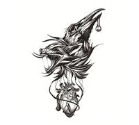 Colorful half-arm waterproof tattoo stickers symbol animal small arm tattoo stickers for women men(23)