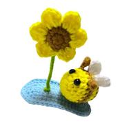 Colorful Hand Crochet Baby Hair Clip for Babies 0-2, Bees