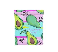 Colorful Hand Drawing Avocado, Squeeze Top Wallet Women Storage Bag Small Coin Purse Change Pouch