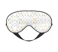 Colorful Hand Drawn Art with Boho Style Arrows Eye Mask Sleep Mask for Men & Women Mask for Sleep with Easy Adjustable Strap Night Eye Cover for Travel