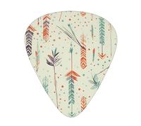 Colorful Hand Drawn Art With Boho Style Arrows Print Guitar Picks Personalized Novelty Guitar Plectrums For Electric Guitar Acoustic Guitar 12 Pack