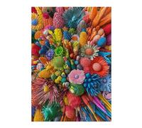 Colorful Handmade Flowers Classic Jigsaw Puzzle for Adults, 300 PCS