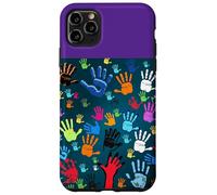 Colorful Handprint Art - Unity, Diversity, and Expression Case for iPhone 11 Pro Max