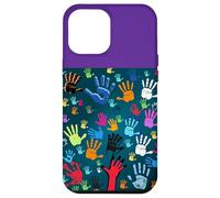 Colorful Handprint Art - Unity, Diversity, and Expression Case for iPhone 12 Pro Max