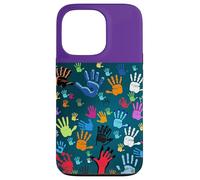 Colorful Handprint Art - Unity, Diversity, and Expression Case for iPhone 13 Pro