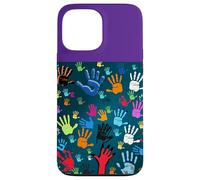Colorful Handprint Art - Unity, Diversity, and Expression Case for iPhone 13 Pro Max