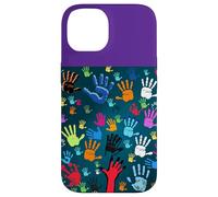 Colorful Handprint Art - Unity, Diversity, and Expression Case for iPhone 14