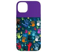 Colorful Handprint Art - Unity, Diversity, and Expression Case for iPhone 14 Plus