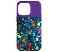 Colorful Handprint Art - Unity, Diversity, and Expression Case for iPhone 14 Pro Max