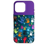 Colorful Handprint Art - Unity, Diversity, and Expression Case for iPhone 16 Pro