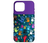 Colorful Handprint Art - Unity, Diversity, and Expression Case for iPhone 16 Pro Max