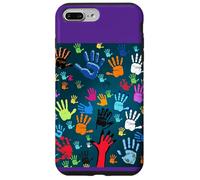 Colorful Handprint Art - Unity, Diversity, and Expression Case for iPhone 7 Plus/8 Plus