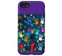 Colorful Handprint Art - Unity, Diversity, and Expression Case for iPhone SE (2020) / 7/8