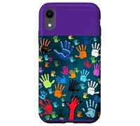 Colorful Handprint Art - Unity, Diversity, and Expression Case for iPhone XR