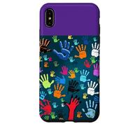 Colorful Handprint Art - Unity, Diversity, and Expression Case for iPhone XS Max