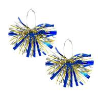 Colorful Hanukkah Firework Hoop Earrings Exaggerate Big Round Circle Firework Dangle Drop Earring for Women Jewish Hanukkah Theme Festival Jewelry Gifts, Acrylic, No Gemstone