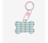 Colorful Happy Birthday Cupcakes Printing 1 Pc Dog Bone Shape Id Tags Double Sided with Key Ring Craft for Pets