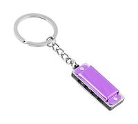 Colorful Harmonica Keychain Harmonica 8 Tone 4 Holes For Key Chain Harmonic Keyring Keys Holder Bag Pendant