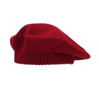 Colorful Hats Women Women's Solid Color Knitted Wool Warm Beret Casual Shade Fall and Winter Hat Inside