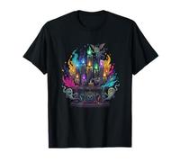 Colorful Haunted Altar Candles with Ghosts T-Shirt