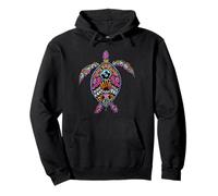 Colorful Hawaiian Turtle Pullover Hoodie