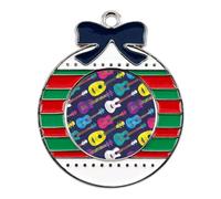 Colorful Hawaiian Ukulele Hanging Ornament Christmas Tree Decoration for Xmas Festival Party