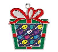 Colorful Hawaiian Ukulele Hanging Ornament Christmas Tree Decoration for Xmas Festival Party